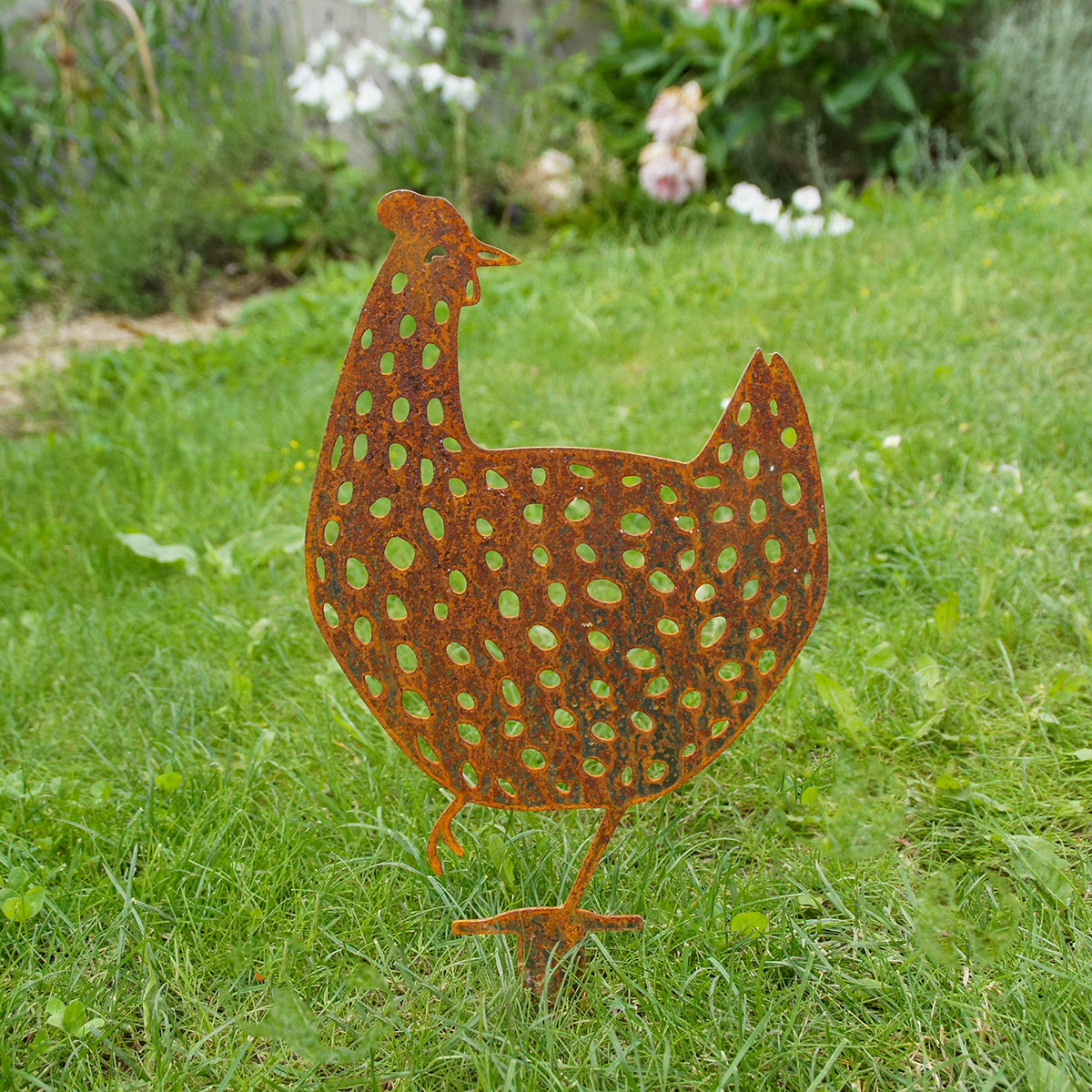 Huhn aus Edelrost Variante 3