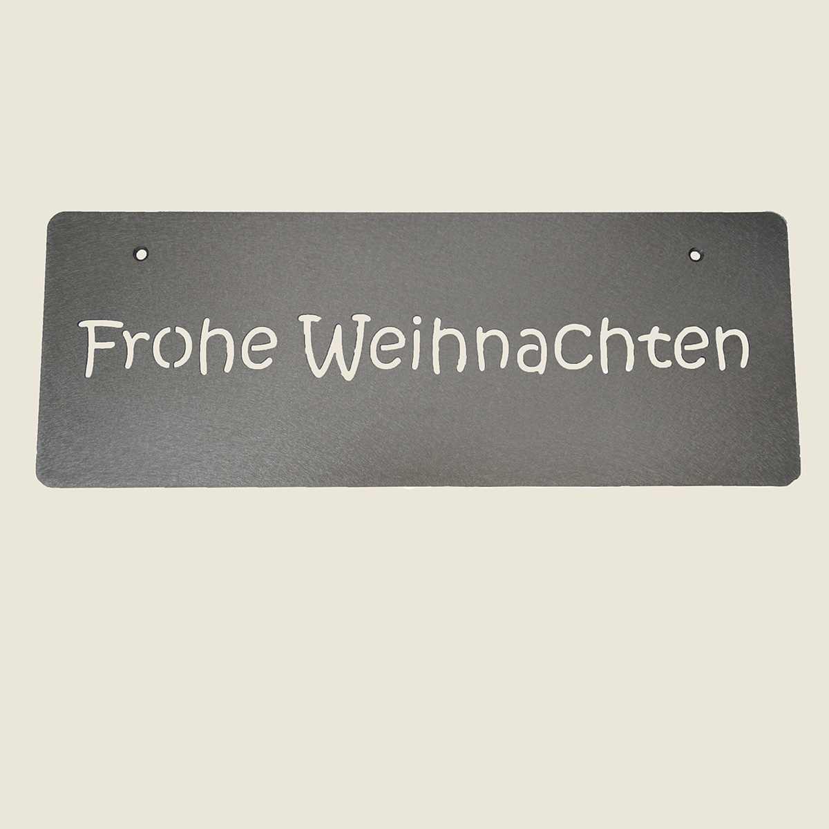 Schild Frohe Weihnachten