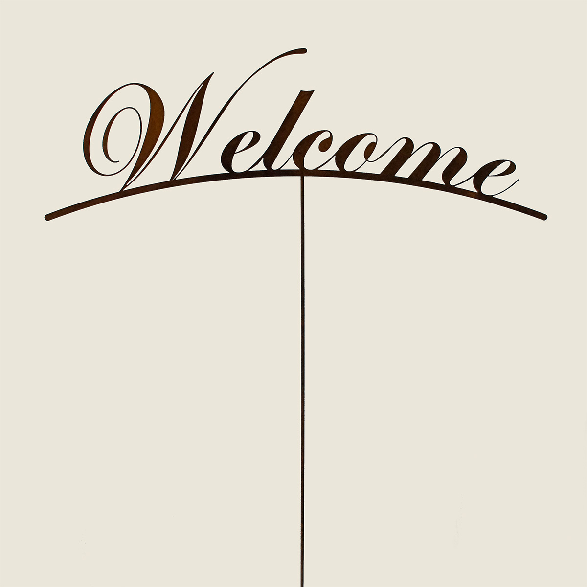 Gartenstecker Welcome