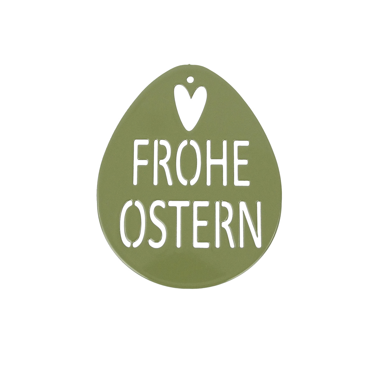 Osteranhänger "Osterei Frohe Ostern" in 3 verschiedenen Farben