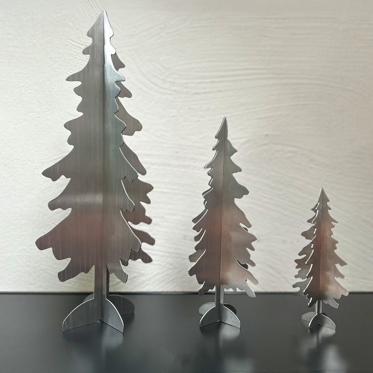 Tannenbaum aus Edelstahl in 3 verschiedenen Größen