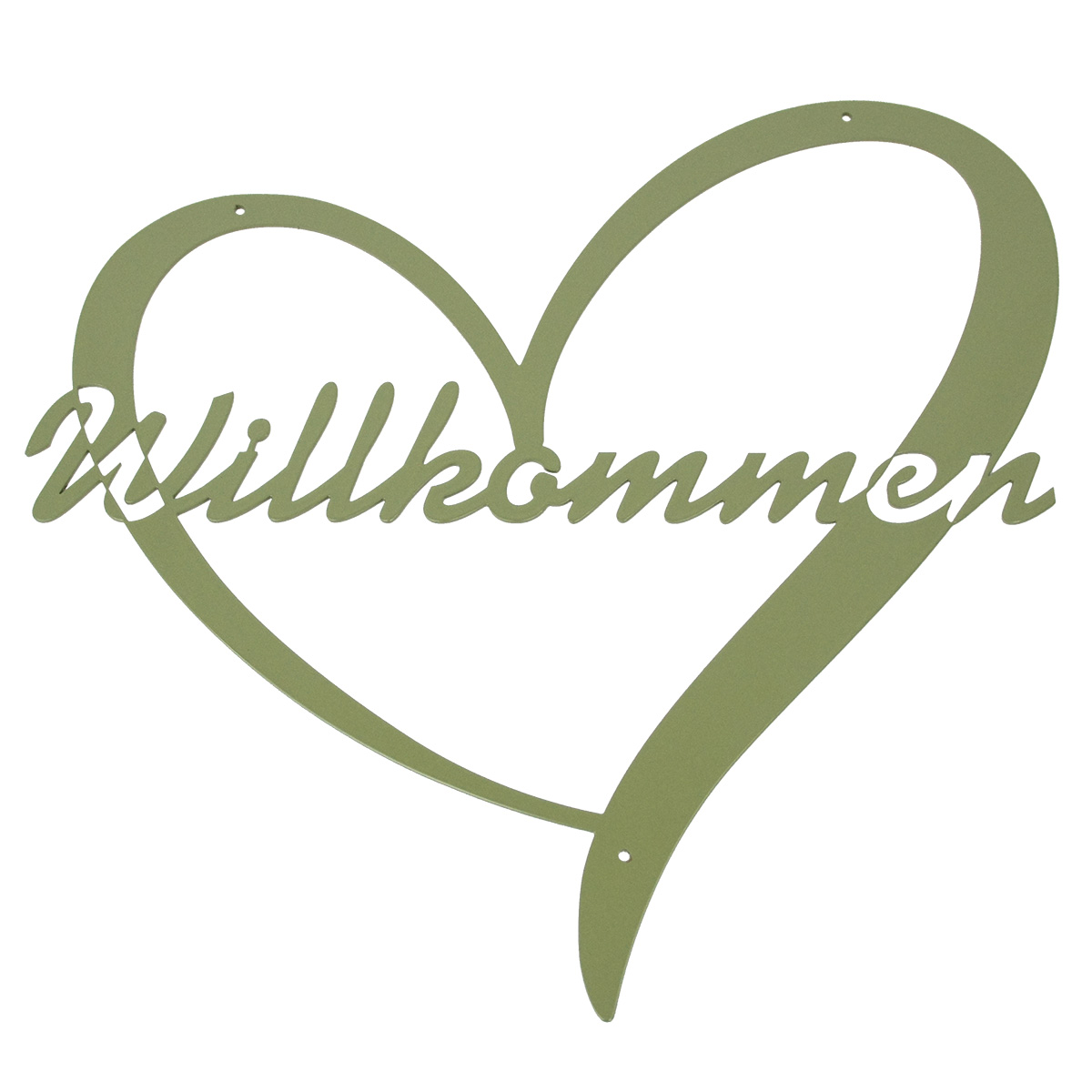 Herz Willkommen zum Aufhängen