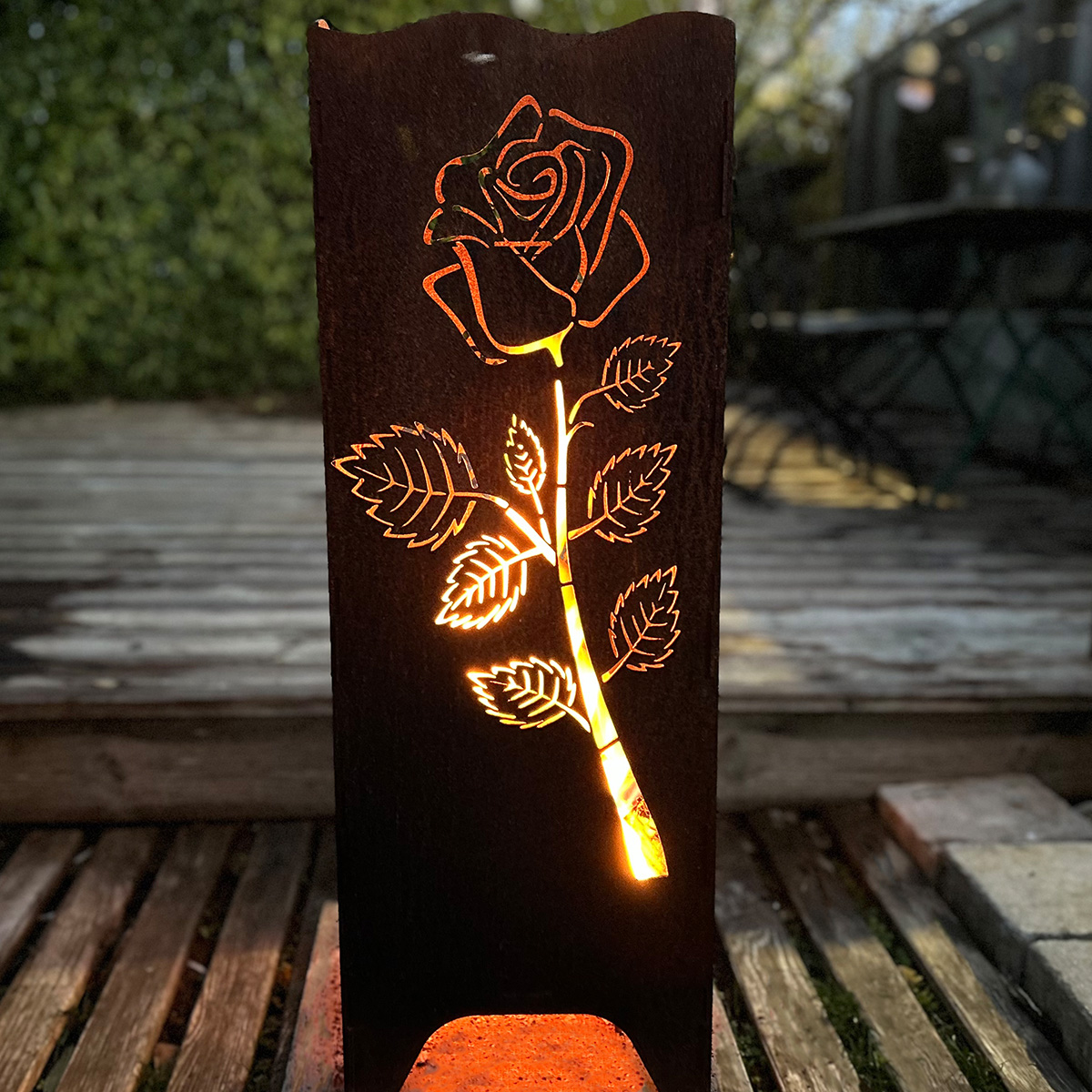 Feuersäule große Rose 