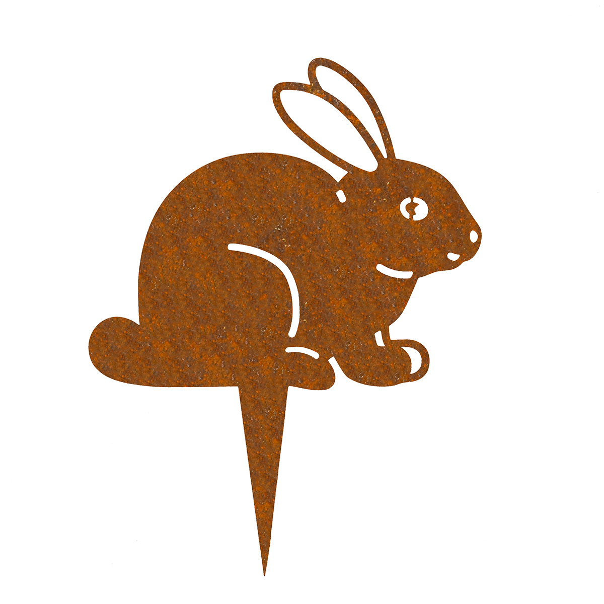 Hase aus Cortenstahl
