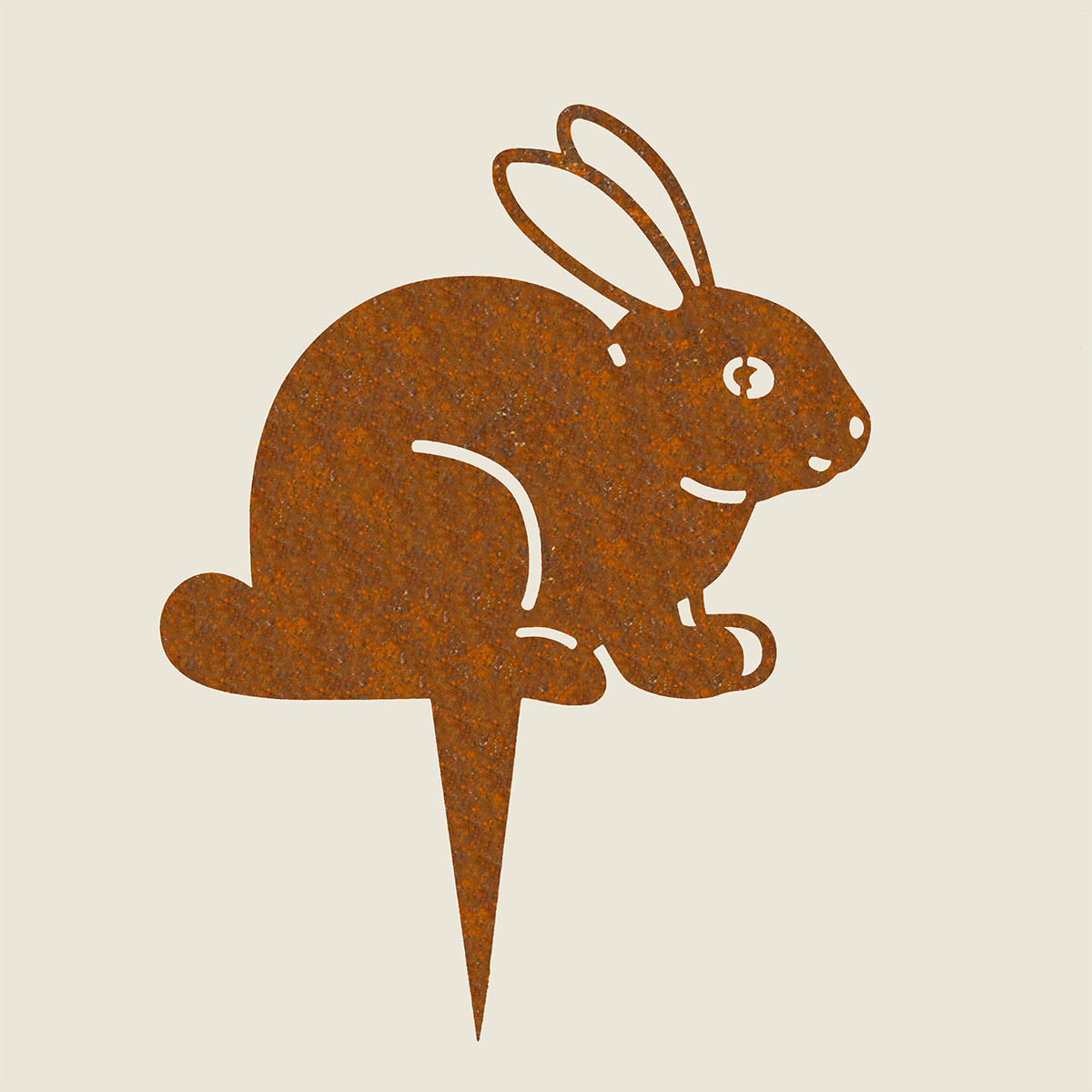 Hase aus Cortenstahl