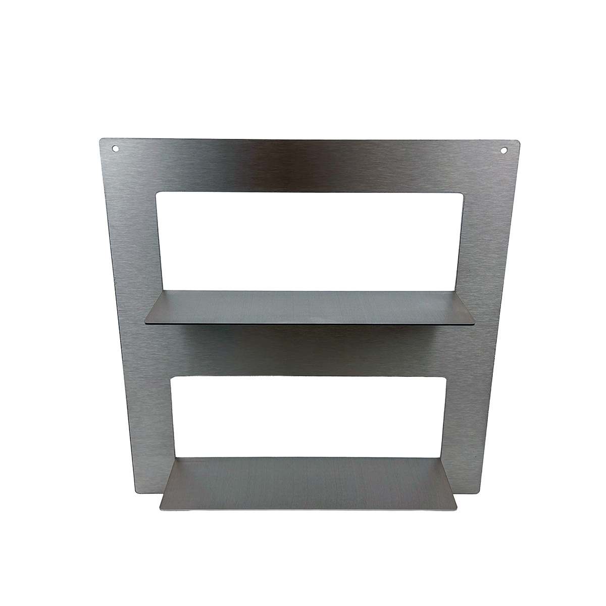 Wandregal Cube Double aus Edelstahl