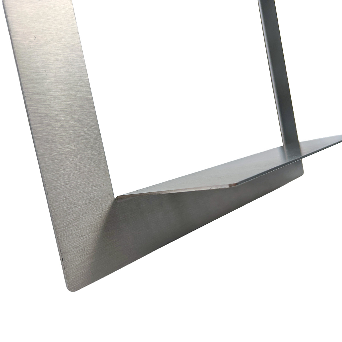 Wandregal Cube Single L aus Edelstahl