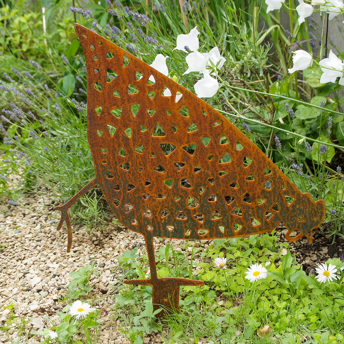 Huhn aus Edelrost Variante 4