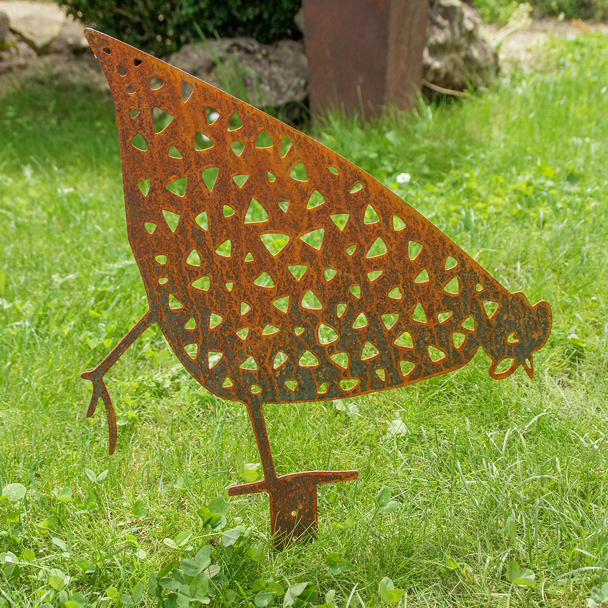 Huhn aus Edelrost Variante 4