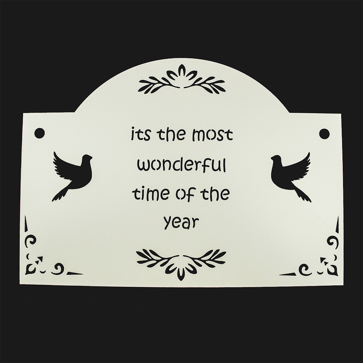 Weihnachtsschild "It's the most wonderful time of the year"