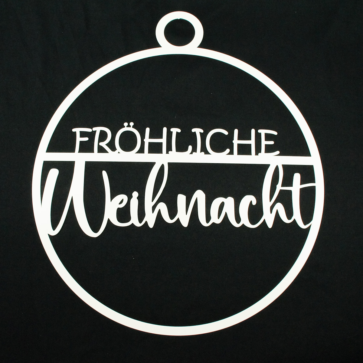 Weihnachtskranz Christbaumkugel "Fröhliche Weihnacht"