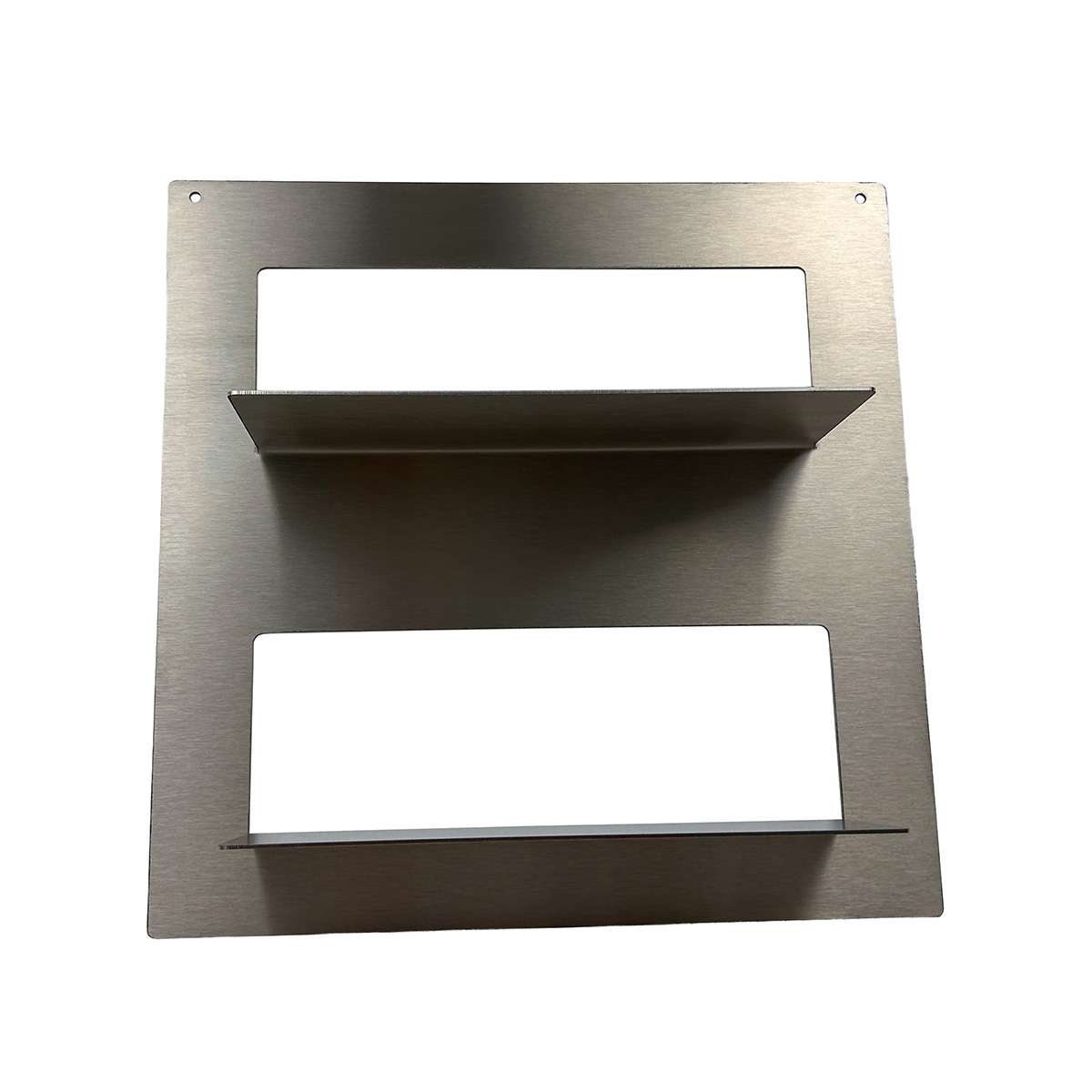 Wandregal Cube Double aus Edelstahl