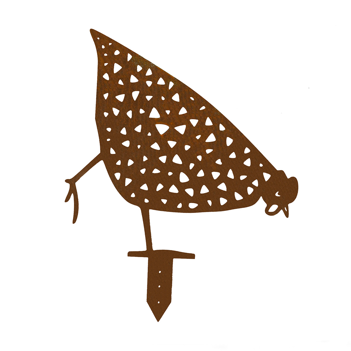 Huhn aus Edelrost Variante 4