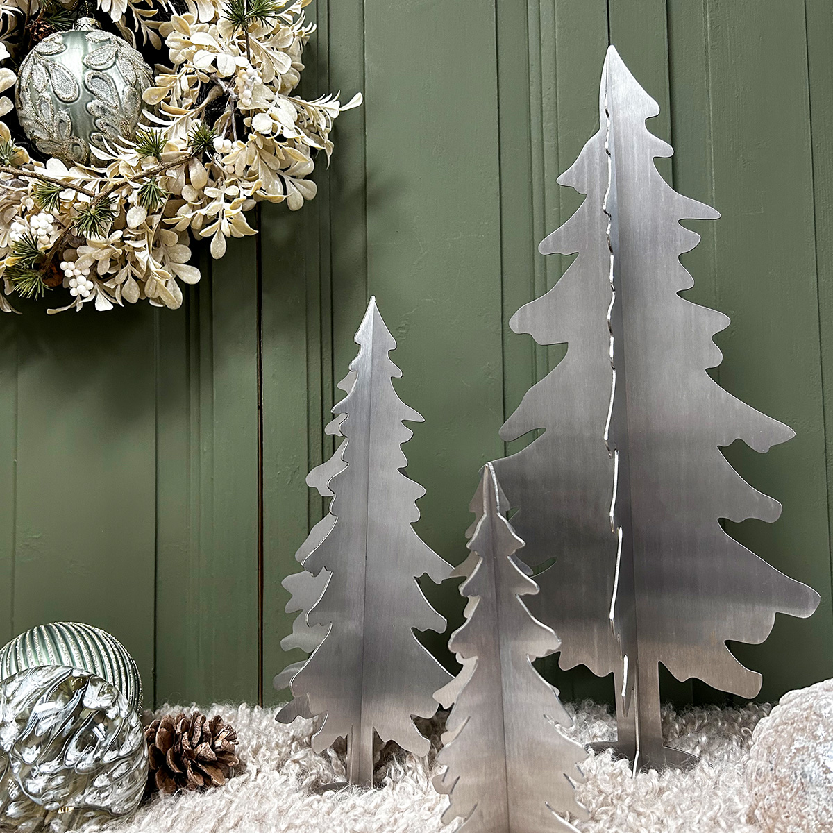 Tannenbaum aus Edelstahl in 3 verschiedenen Größen