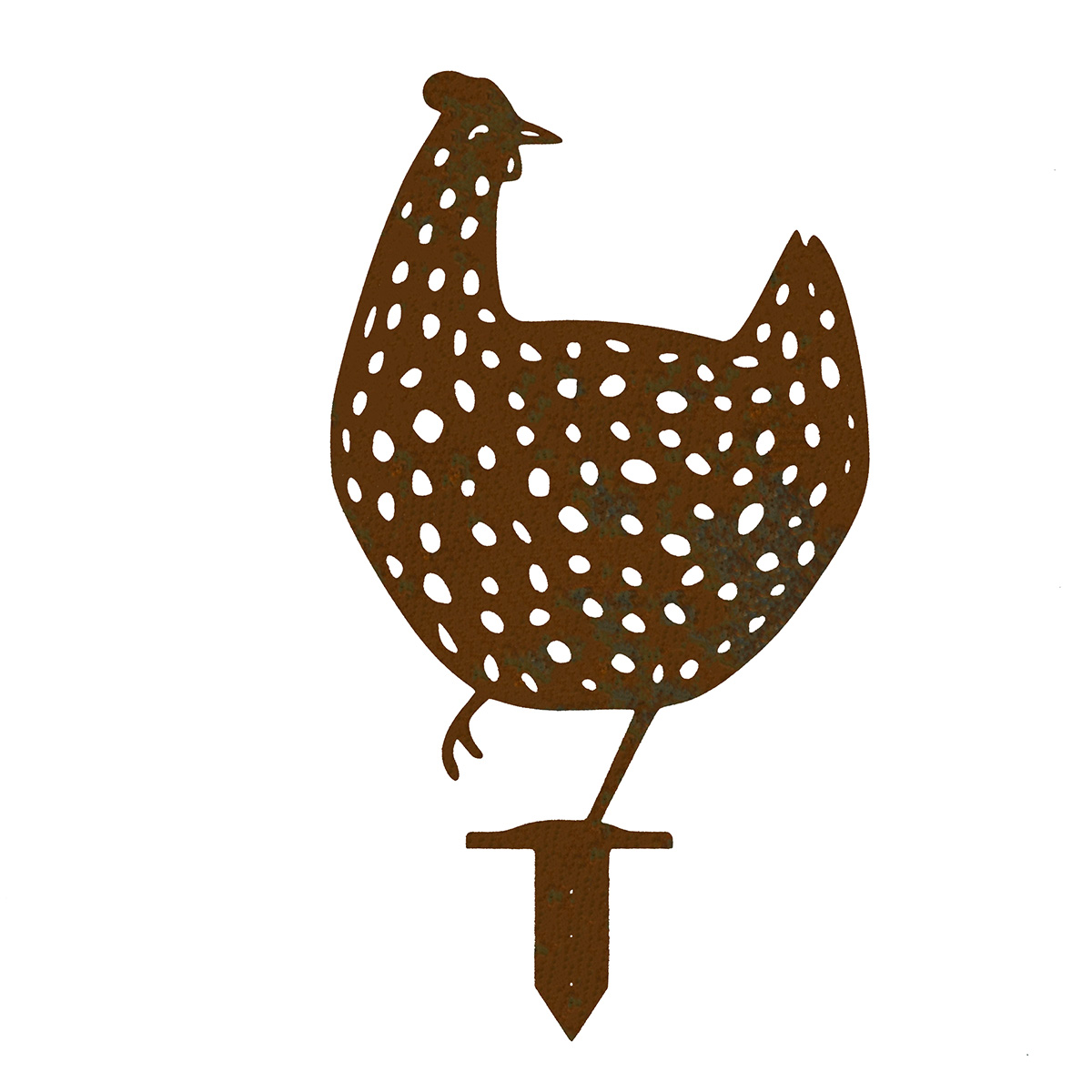 Huhn aus Edelrost Variante 3